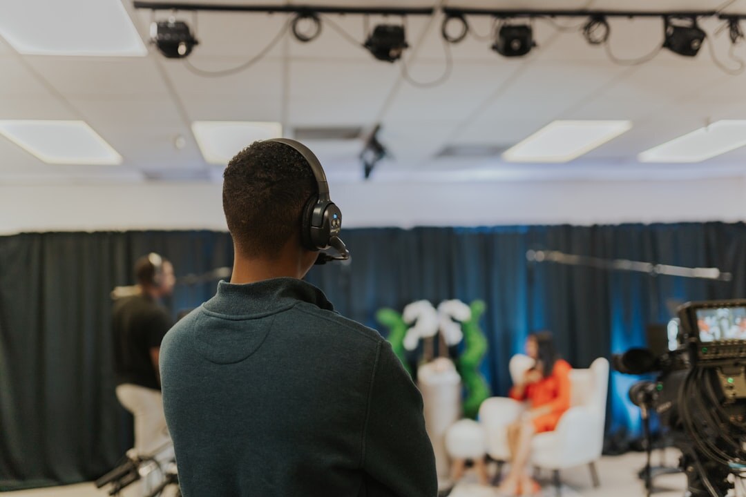 Broadcast journalism training workshop with participants
